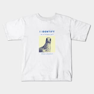 Gavin the Gull - I identify as a hungry gull Kids T-Shirt